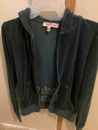 Juicy Couture Green Velvet Track Jacket