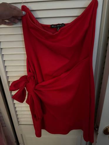 Blue Blush Red Boutique Strapless Dress 