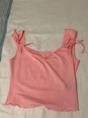 Cider Pink Bow Crop Top