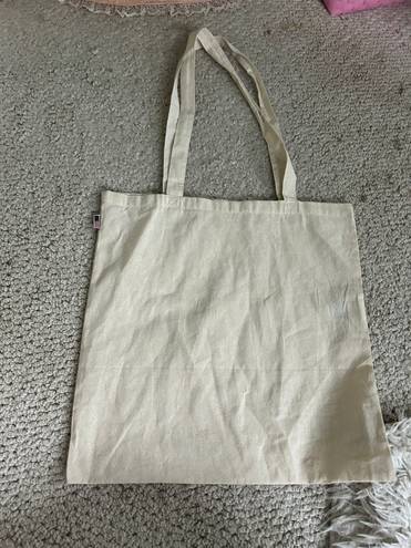 Brandy Melville Beige Linen Tote Bag