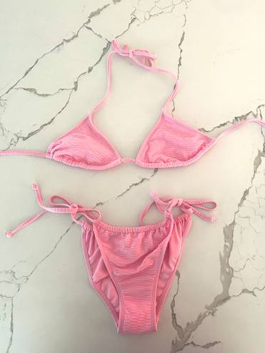 Stoney Clover Pink Bikini Set Size XS