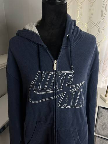 Nike Vintage Oversized Full Zip Hoodie Sweatshirt