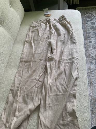 Only High Waisted Straight Leg Linen Pant