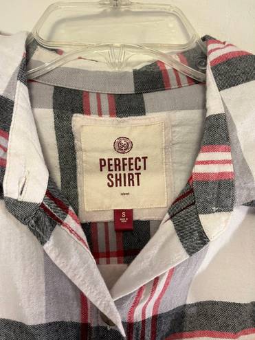 SO Plaid Authentic Am. Heritage Perfect Shirt Relaxed Flannel Bling - size Small