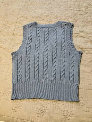 Jessica Simpson Light Blue Knit Sweater Vest