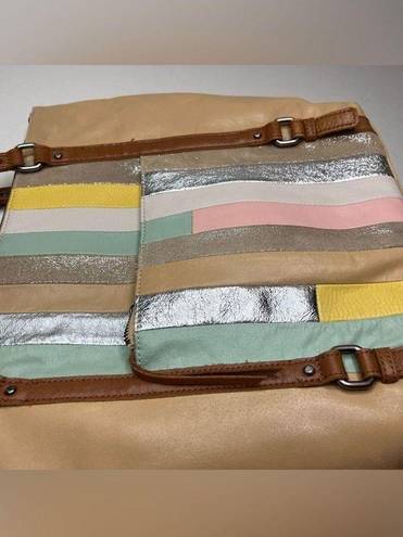 The Sak  tote bag Palermo Large Cali Mix-Leather Striped Patchwork multi color