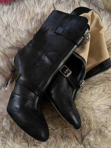 Jimmy Choo Dylan leather MOTO boots 38