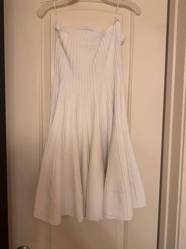 EXPRESS Short White Strapless Dress