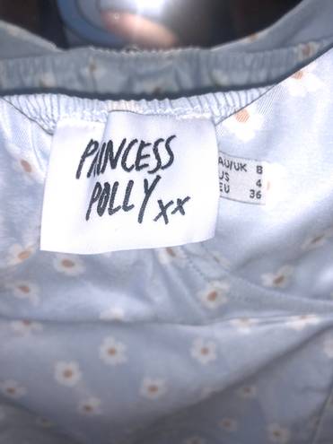 Princess Polly Mini Dress Blue Size 4