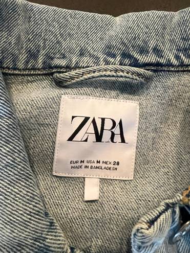 ZARA Cropped Denim Jacket