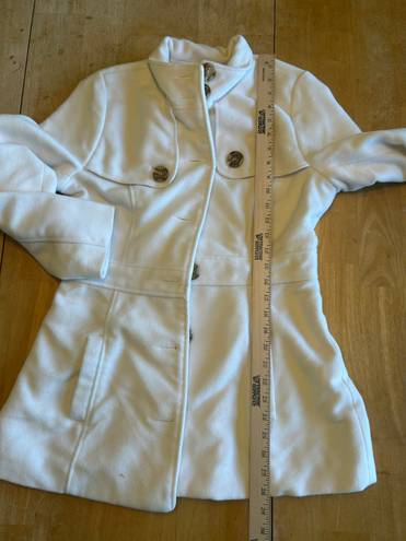 Mine pea coat. Size medium White