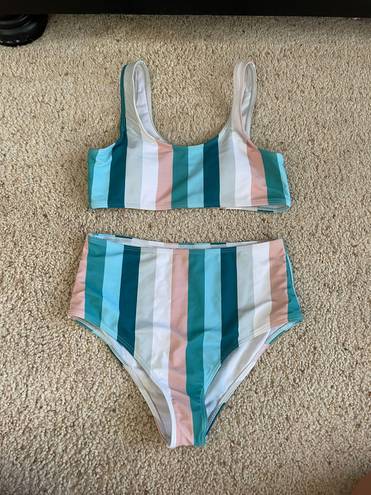 striped bikini Multi