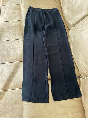 Young Fabulous and Broke  Navy Tencel Wide Leg Pants