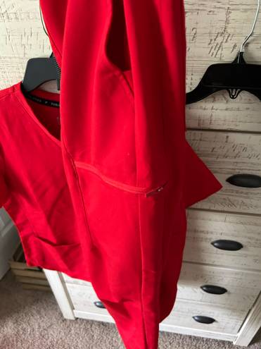 Fabletics Red  Scrubs