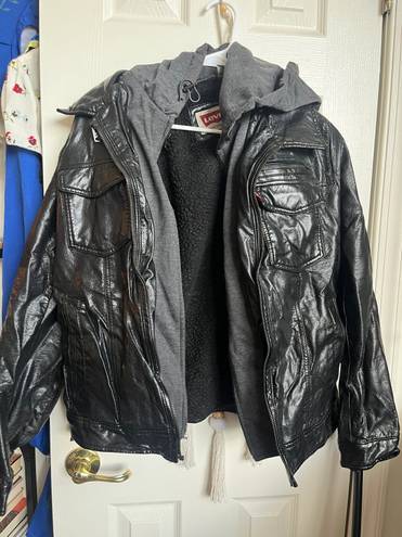 Levi’s Black Faux Leather Jacket