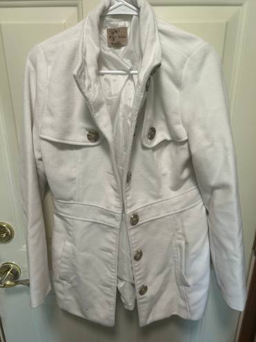 Mine pea coat. Size medium White