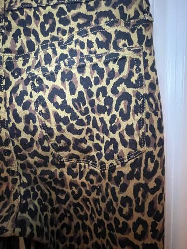 J.Crew J.,Crew 9” High-Rise Skinny Leopard Print Jeans 