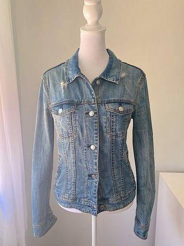 Mango MNG Distressed Denim Jacket