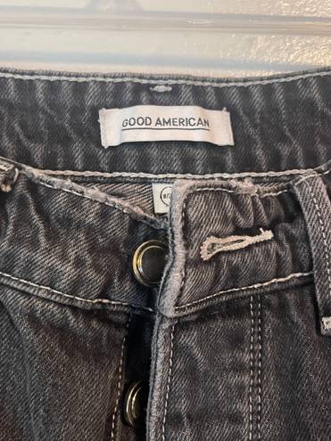 Good American Black High Waist Shorts