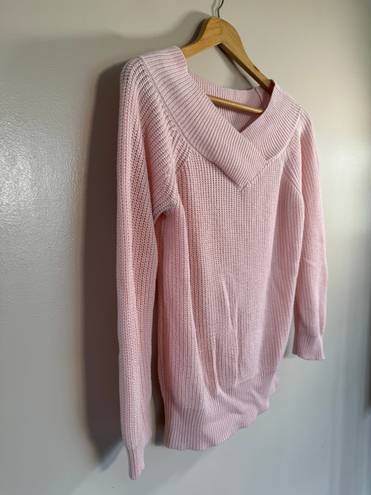 New York & Co. Pink Knit Sweater Size S EUC