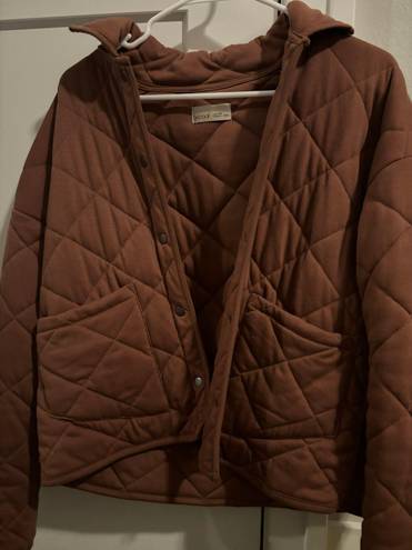 Quilted Jacket Brown