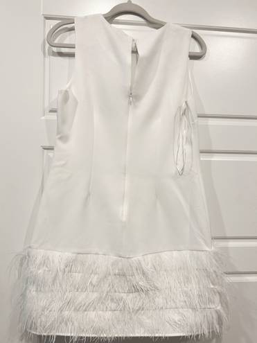 Sam Edelman NWT  White Feather Bottom Dress