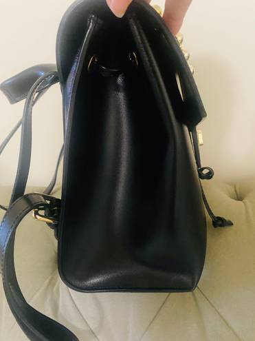 Mario Valentino Authentic  leather black backpack