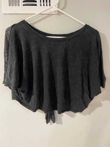 Mono B Clothing Oversized Crop Tee Black