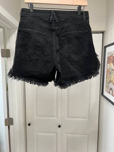 Good American Black High Waisted Shorts