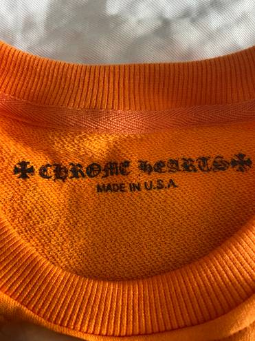 Chrome Hearts Sweater Crewneck (Orange) Size Small