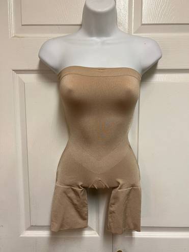 Spanx By Sara Blakey Tan Mid-Thigh Strapless Shaper