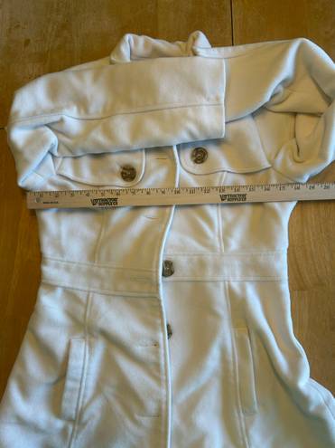 Mine pea coat. Size medium White