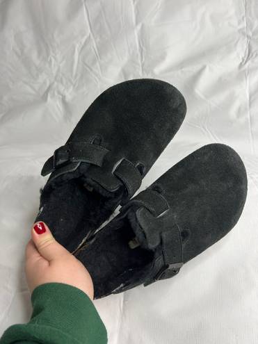 Birkenstock Boston Shearling Slip On Sandal Slippers