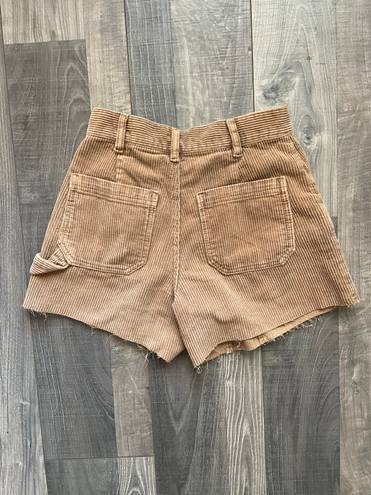 PacSun Light Brown Corduroy Workwear Shorts