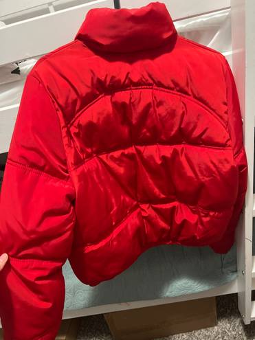 Divided Red Puffer Jacket XS