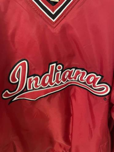 Steve & Barry's Indiana Hoosiers All Weather Red Lightweight Pullover Jacket