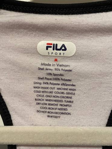 FILA Purple V Neck Workout Tee