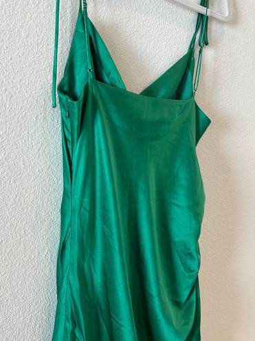 Cinq à Sept Green Silk Mini Dress