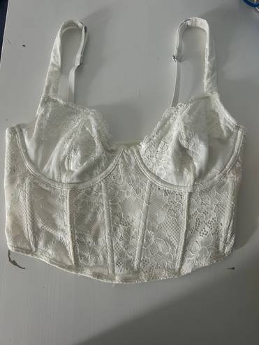 Gilly Hicks Corset Top White