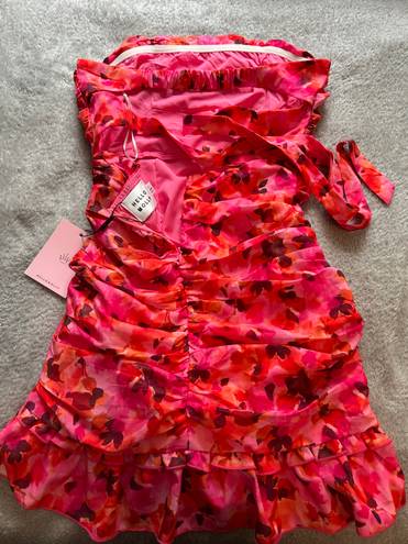 Hello Molly Pink Floral Mini Dress, Size Small