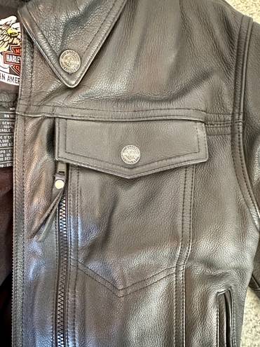 Harley Davidson - Leather Jacket with Removable Fleece Lining - BRAND NEW!