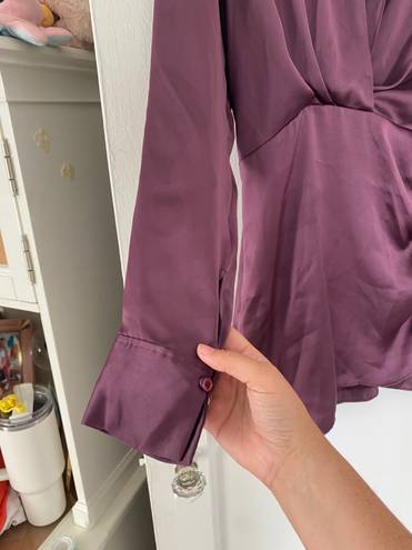 ZARA burgundy satin  dress