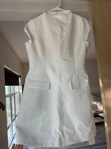 White A Line Mini Dress Size L