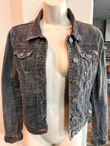 Mek Denim Like new distressed Mek gray denim jacket.  Fits size small. 