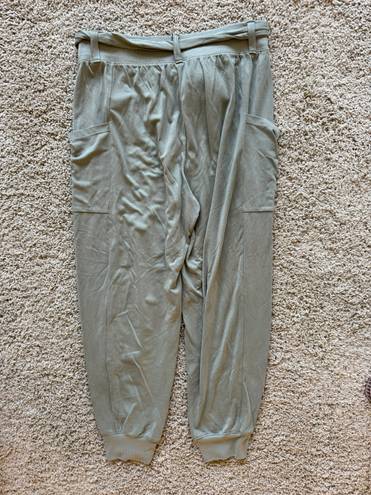 Aerie Olive Green High Waisted Athleisure Lounge Joggers