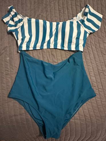 One Piece Green  Bathing Suit