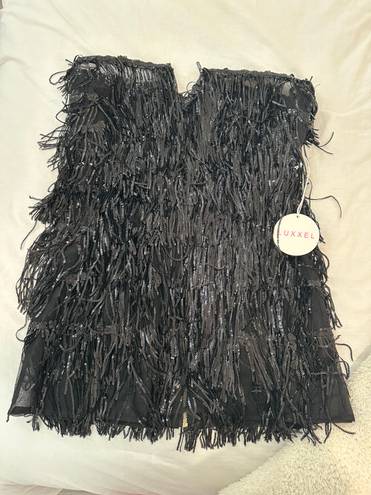 Luxxel Sequin Fringe Dress