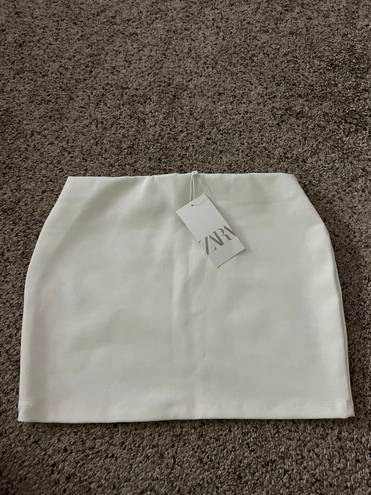 ZARA White Mini Skirt