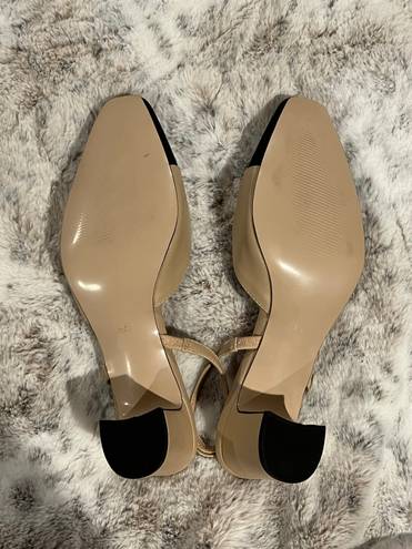 Tan And Black Heels Size 8.5