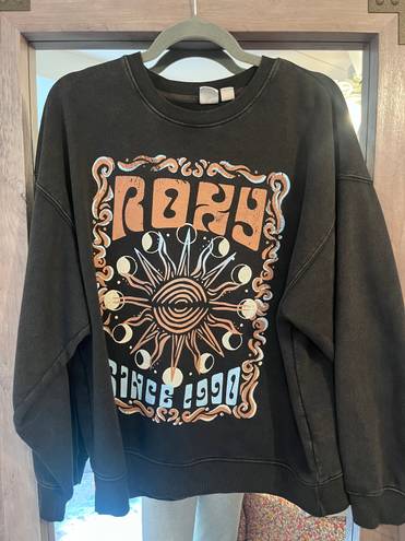 Roxy Oversized Graphic Crew